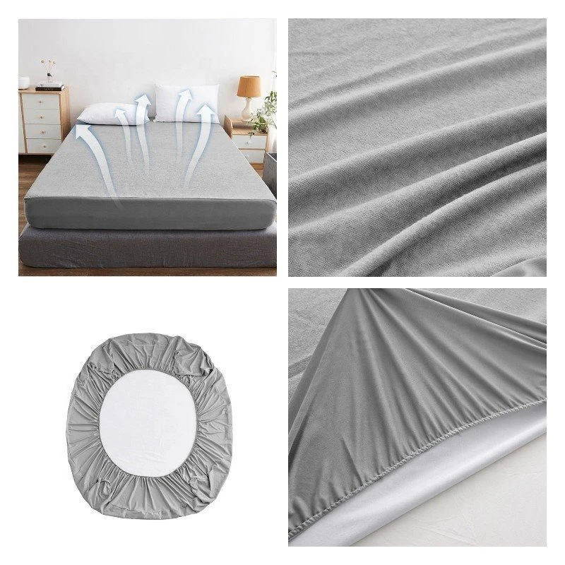 Terry cloth mattress protector