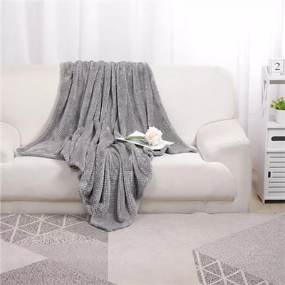 Waffle Flannel Fleece Bed Blankets