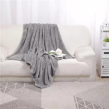 Waffle Flannel Fleece Bed Blankets