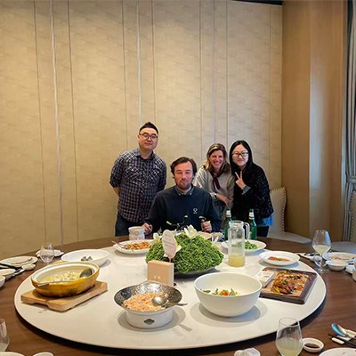 French Customers Visited The Factory And Office Of KXT Home Textiles, Deepeni...