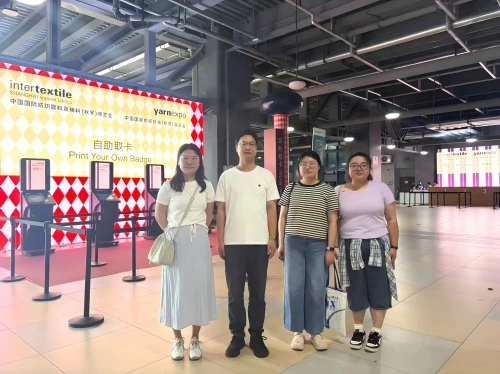 KXT Team Explores Innovative Home Textile Fabrics At Intertextile Shanghai Au...